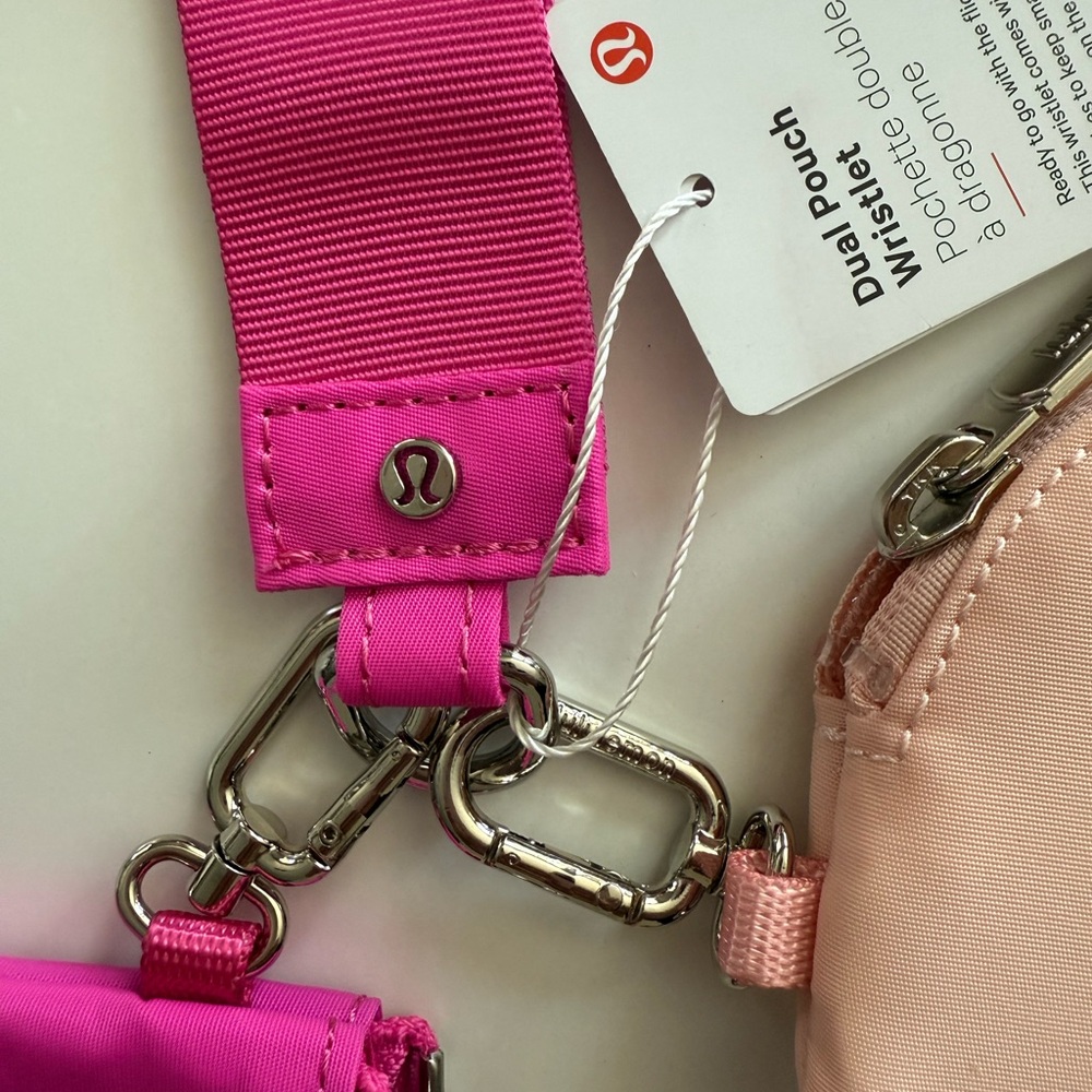 lululemon athletica Pink & Blush Wristlet Keychain Set - Picture 2 of 3